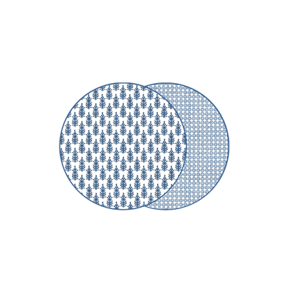 Reversible Raj and Jaipur Placemat in Denim - Hosted by Kelly Gaudreau