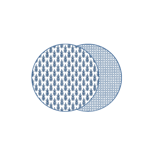 Reversible Raj and Jaipur Placemat in Denim - Hosted by Kelly Gaudreau