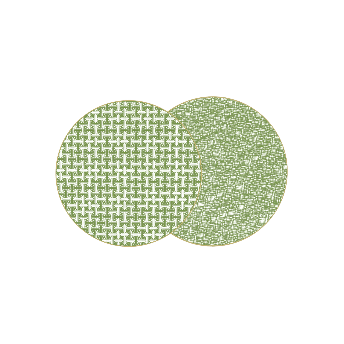 Reversible Sayagata Placemat in Saxon Green - Hosted by Kelly Gaudreau