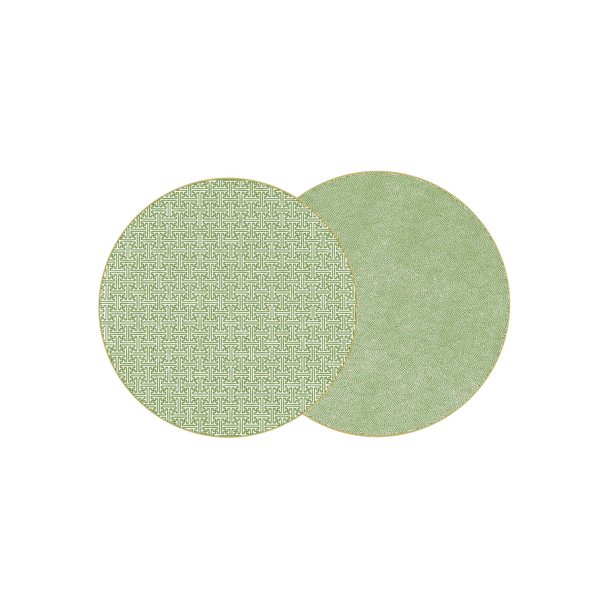 Reversible Sayagata Placemat in Saxon Green - Hosted by Kelly Gaudreau