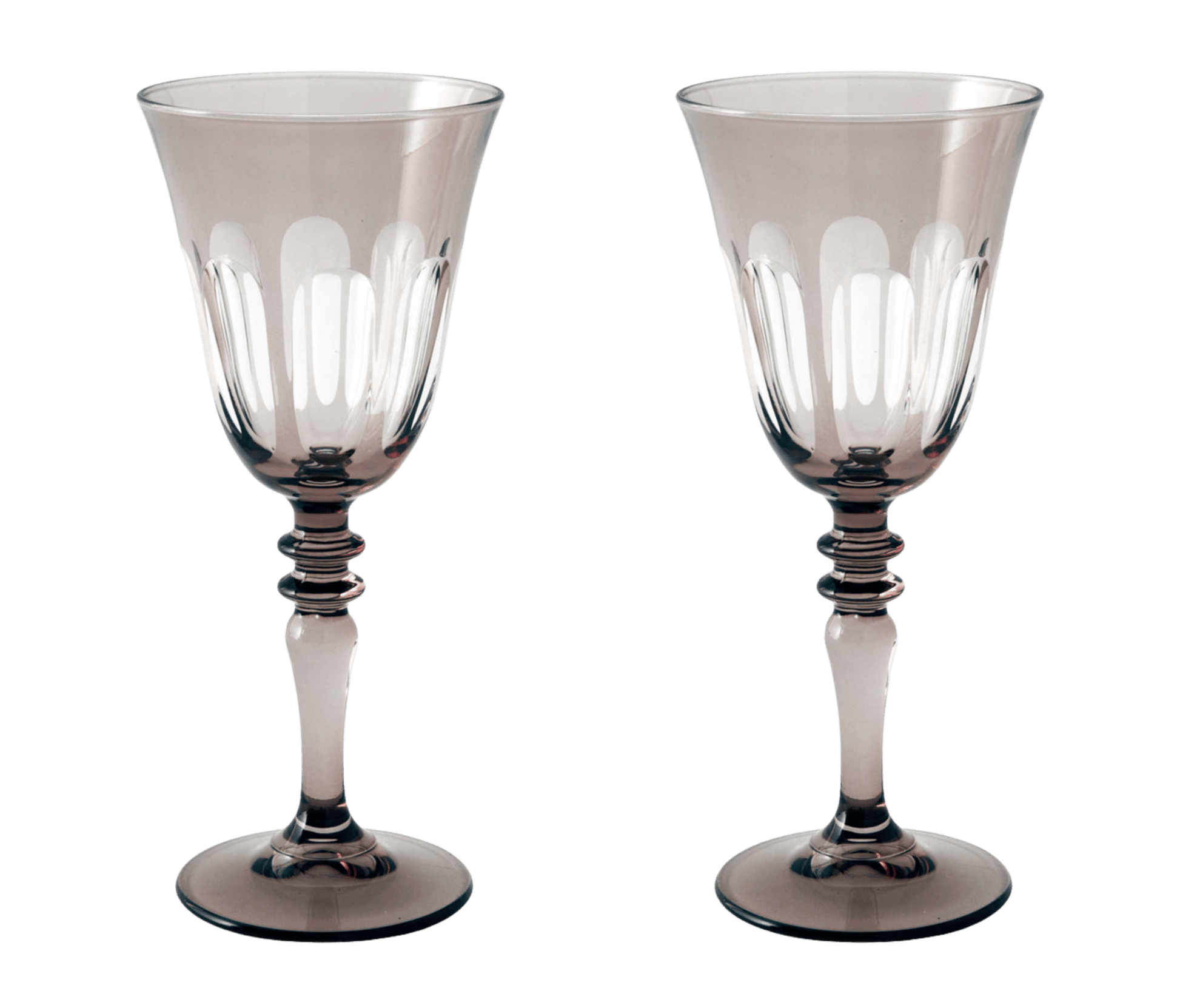 Rialto Glass Wine in Smoke Set of 2 - Hosted by Kelly Gaudreau