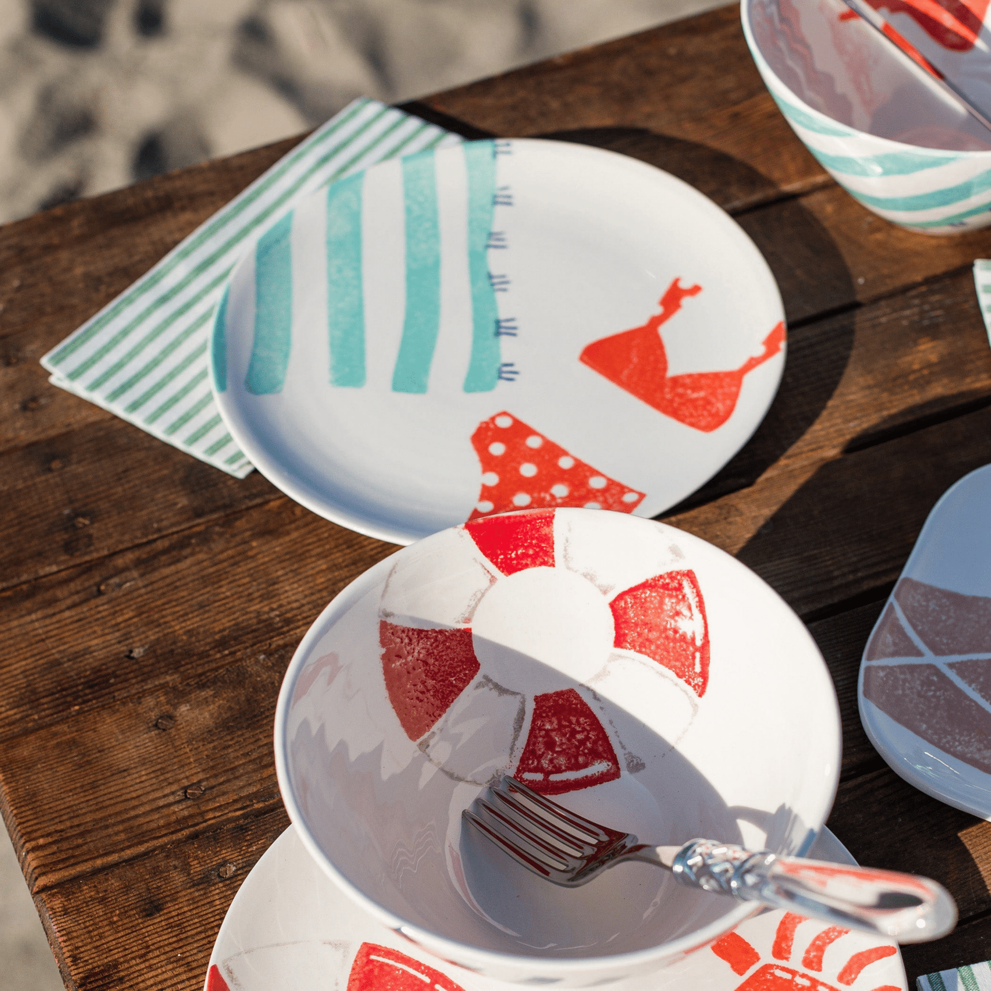 Riviera Red Bikini Salad Plate - Hosted by Kelly Gaudreau