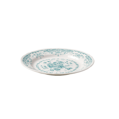 Rose Dinner Plate in Turquoise - Hosted by Kelly Gaudreau