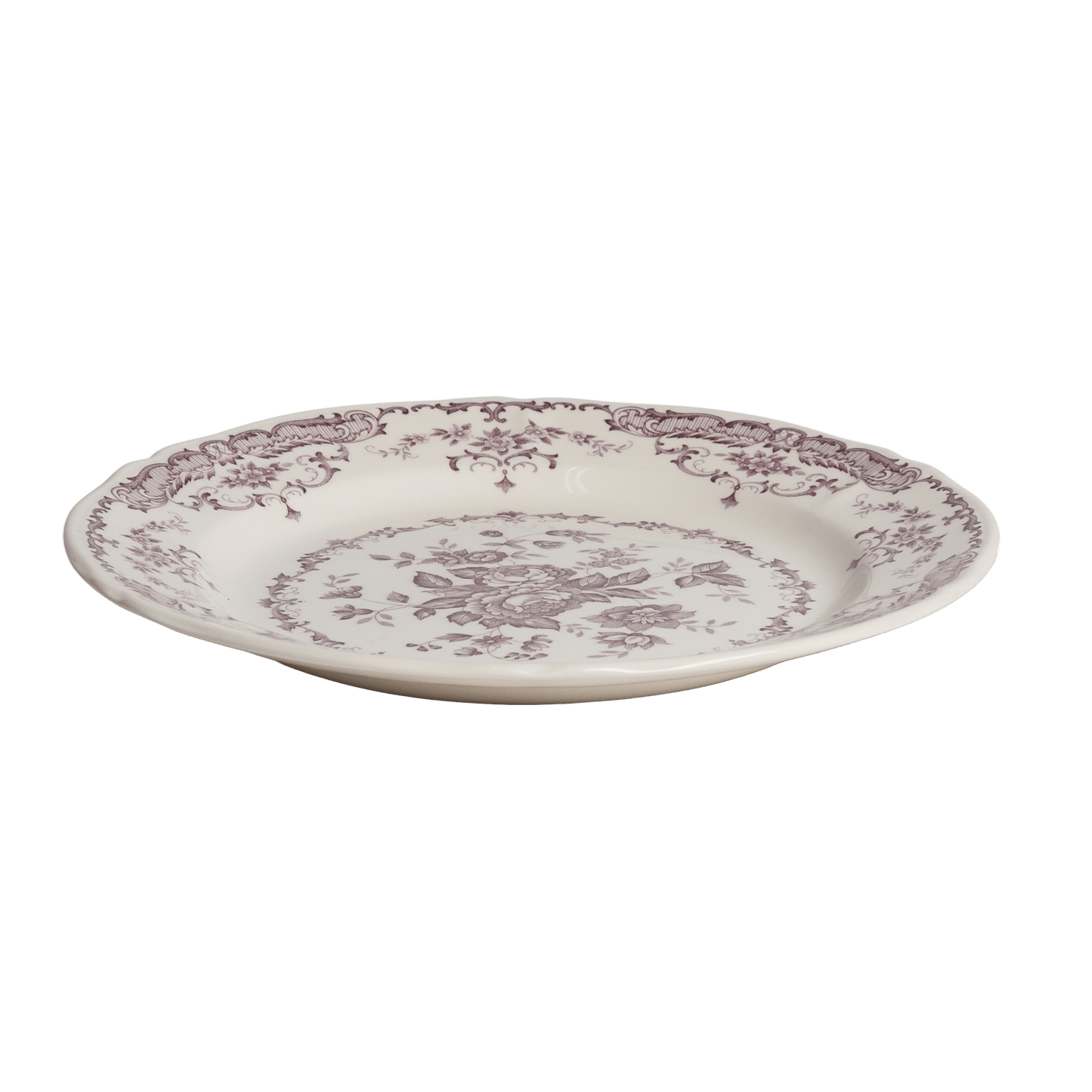 Rose Dinner Plate in Violet - Hosted by Kelly Gaudreau