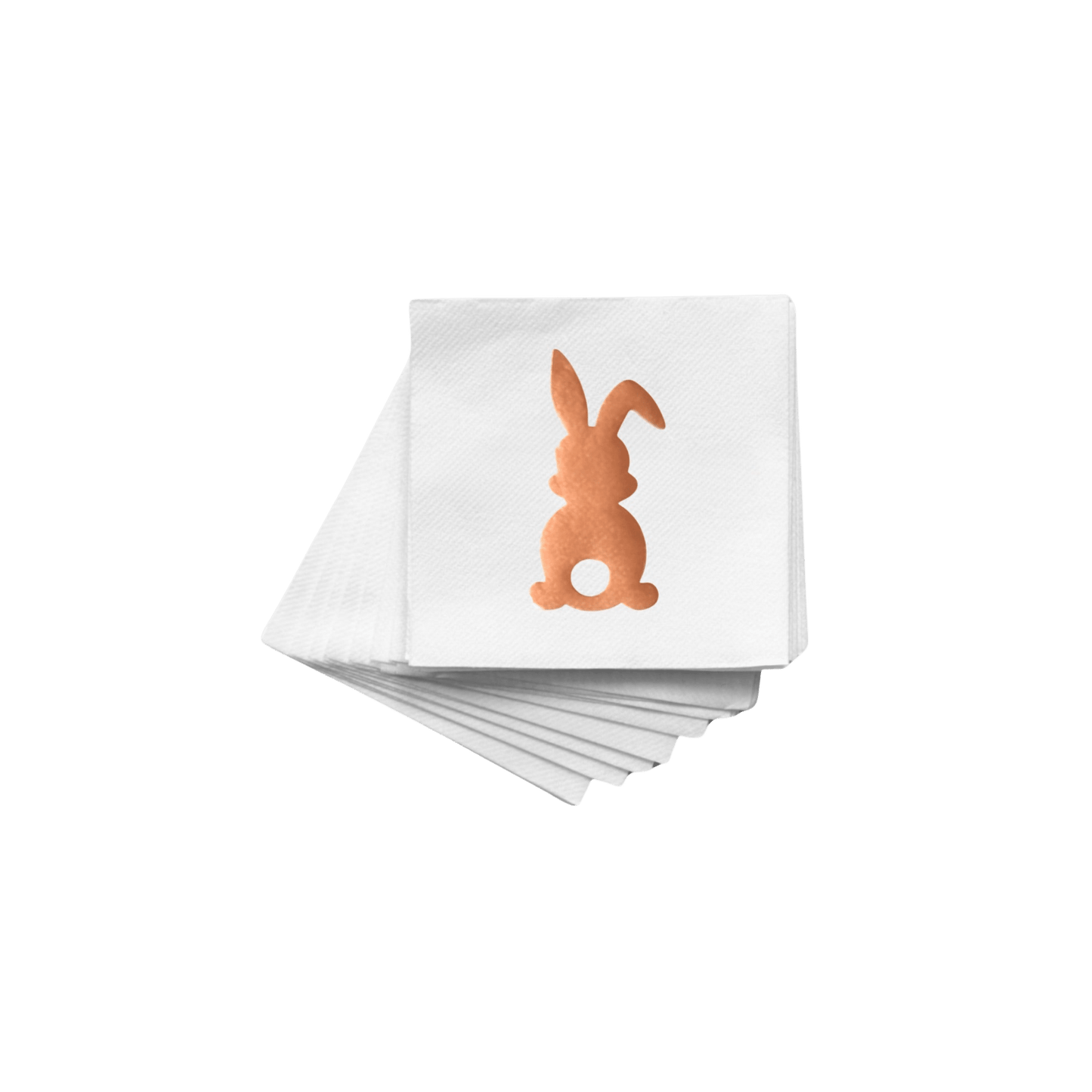 Rose Gold Easter Bunny Napkins - Set of 24 - Hosted by Kelly Gaudreau