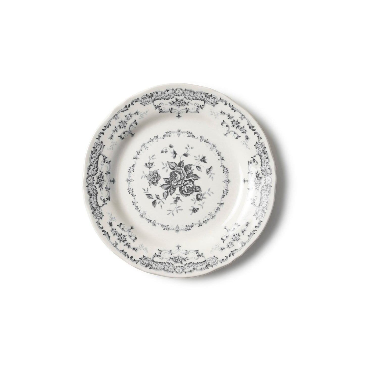 Rose Salad Plate in Black - Hosted by Kelly Gaudreau