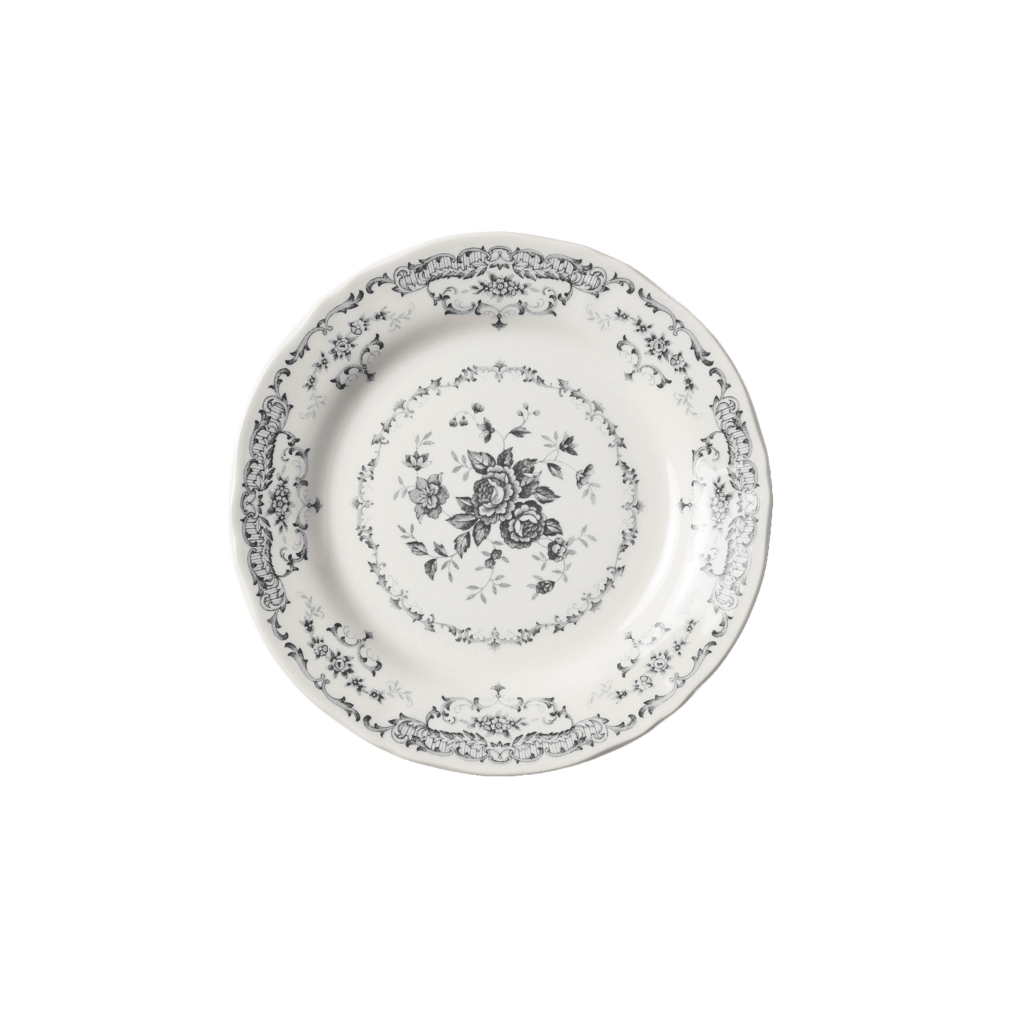 Rose Salad Plate in Black - Hosted by Kelly Gaudreau