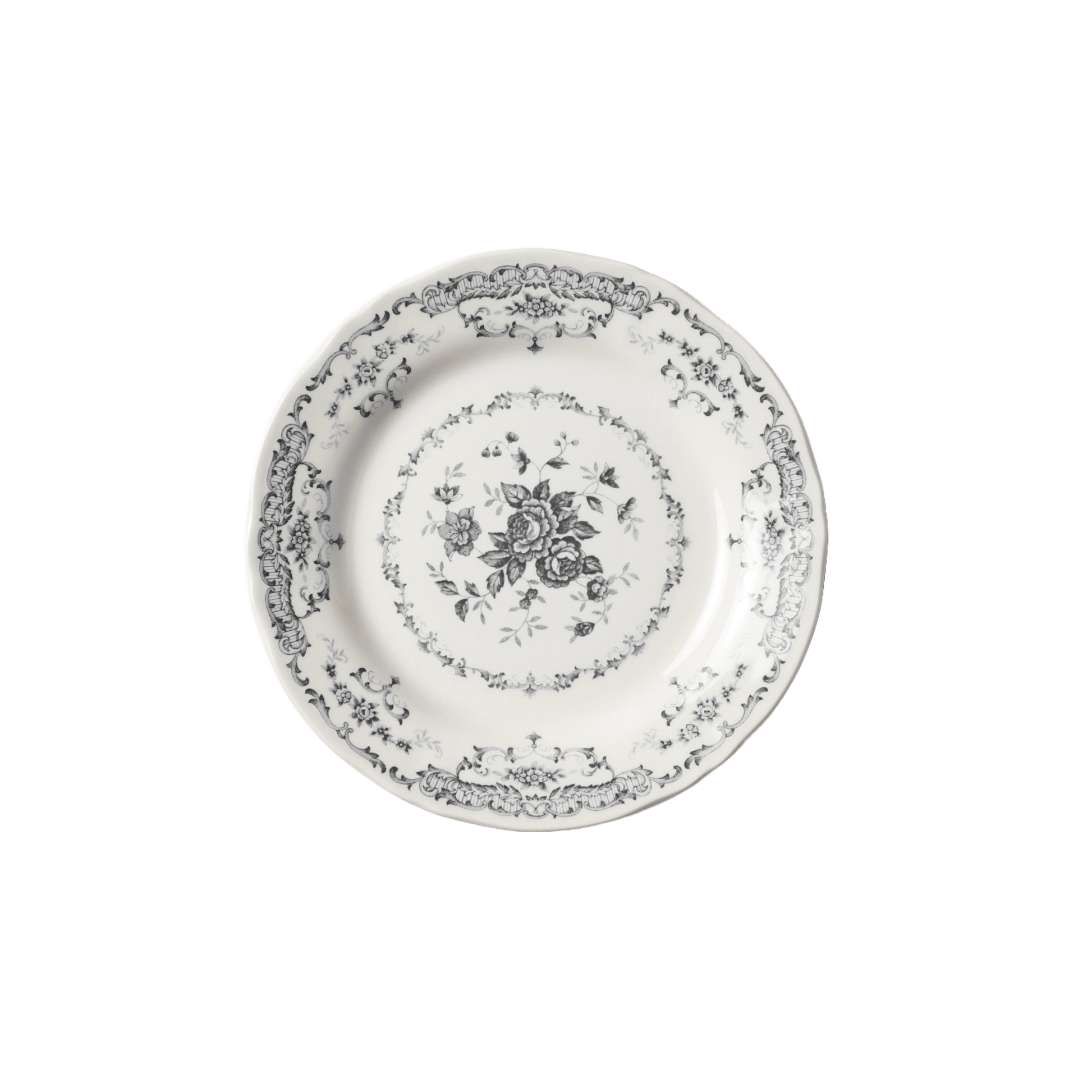 Rose Salad Plate in Black - Hosted by Kelly Gaudreau