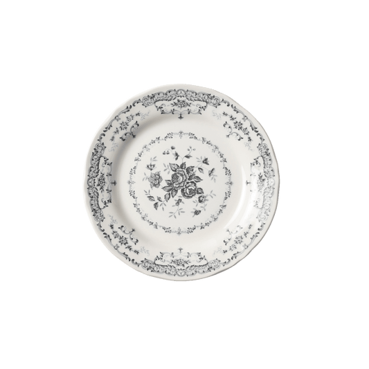 Rose Salad Plate in Black - Hosted by Kelly Gaudreau