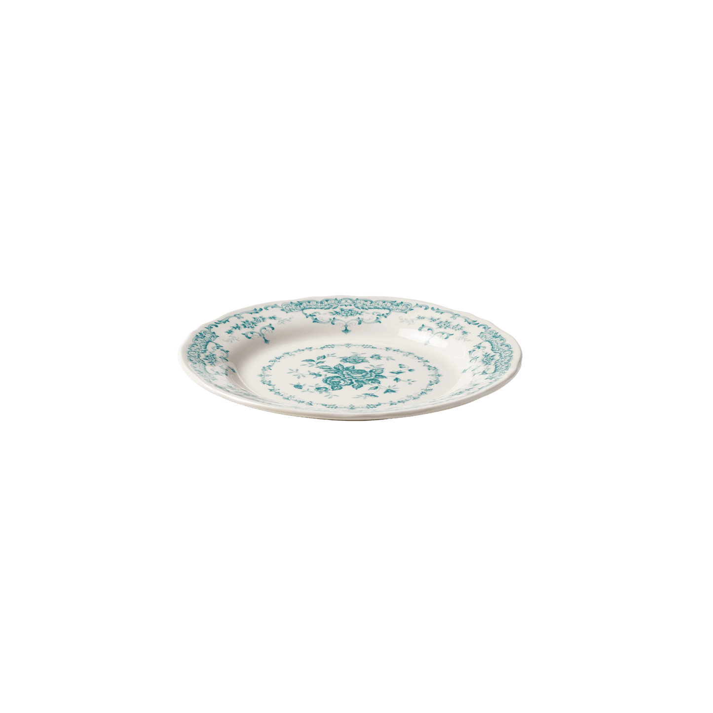 Rose Salad Plate in Turquoise - Hosted by Kelly Gaudreau