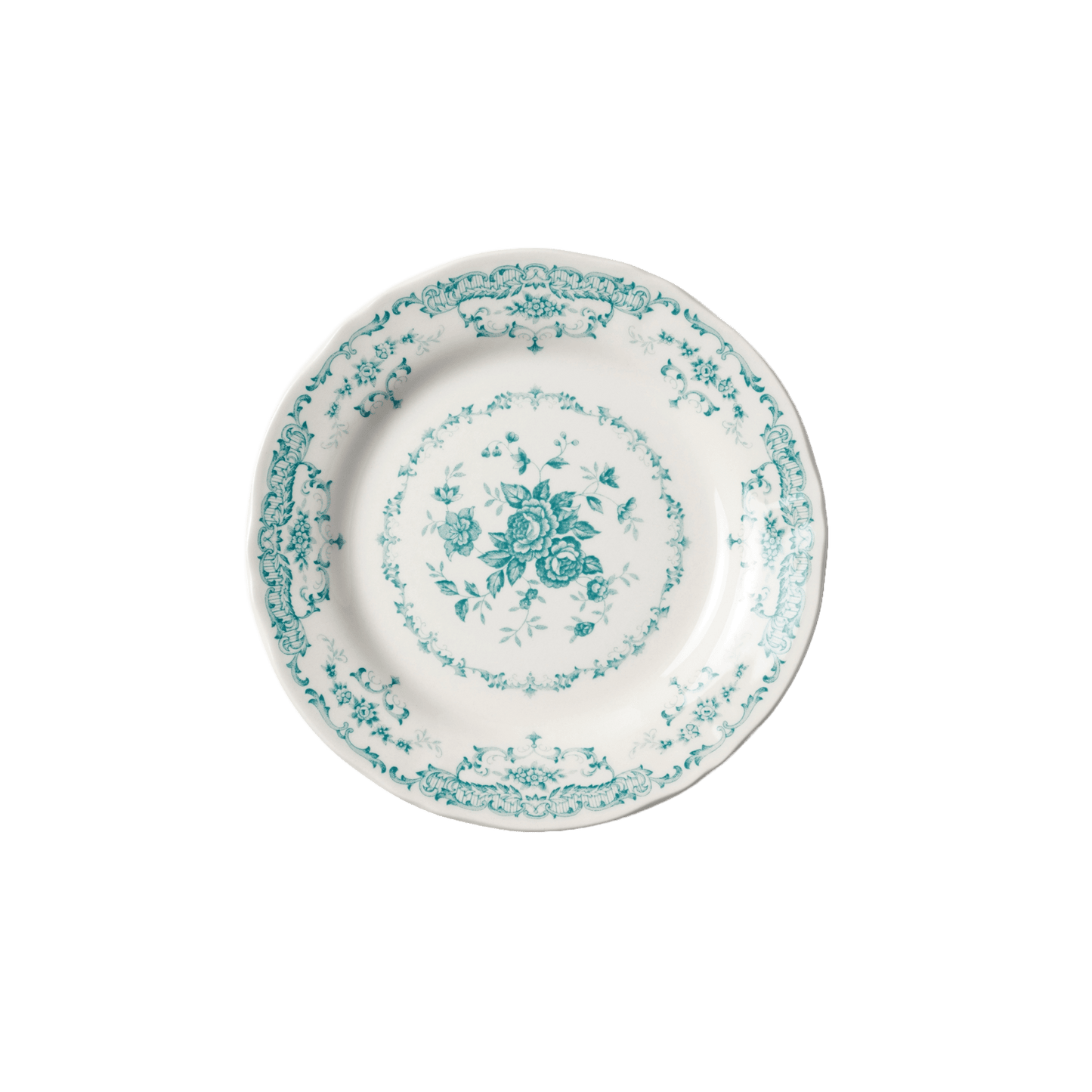 Rose Salad Plate in Turquoise - Hosted by Kelly Gaudreau
