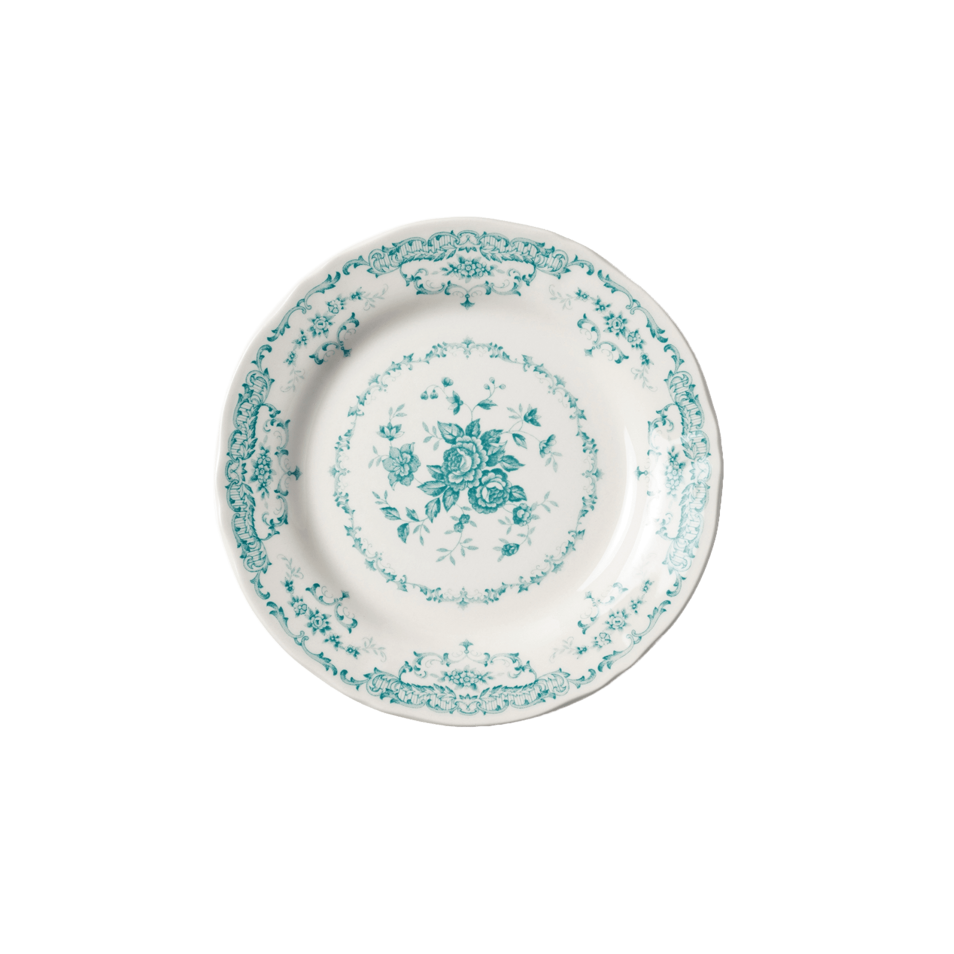 Rose Salad Plate in Turquoise - Hosted by Kelly Gaudreau