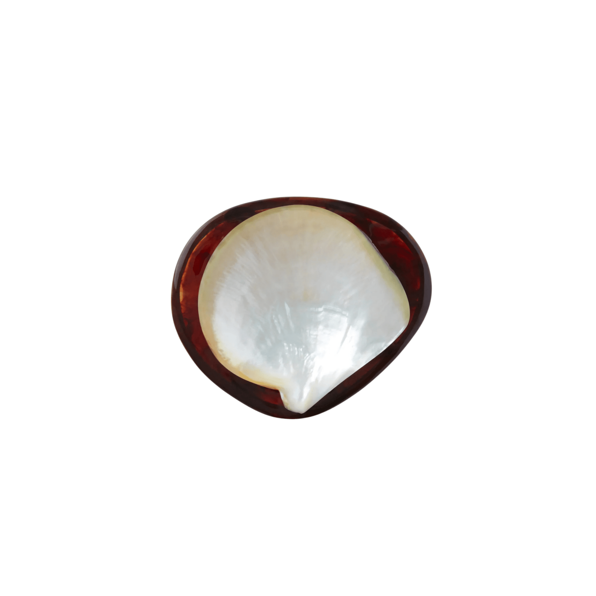 Round Caviar Dish in Tortoise - Hosted by Kelly Gaudreau