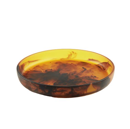 Round Platter Medium in Tortoise Swirl - Hosted by Kelly Gaudreau