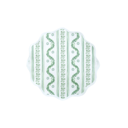 Round Scalloped Placemat - Boxwood Garden Sage Set of 4 - Hosted by Kelly Gaudreau