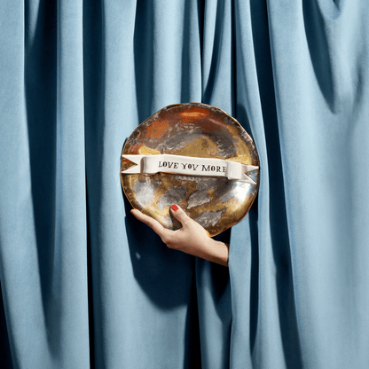 Ruan Hoffmann Plate with Ribbon Love You More - Hosted by Kelly Gaudreau