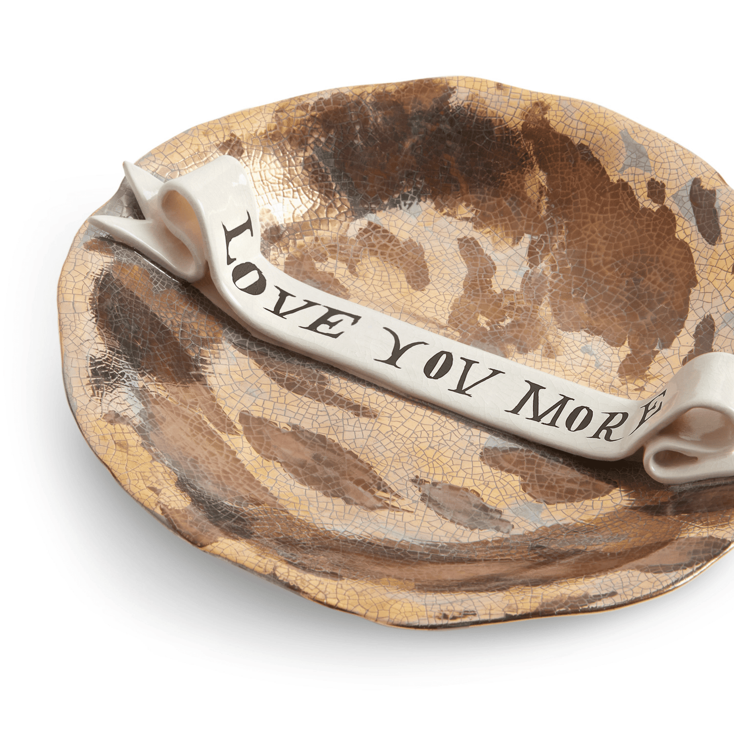Ruan Hoffmann Plate with Ribbon Love You More - Hosted by Kelly Gaudreau