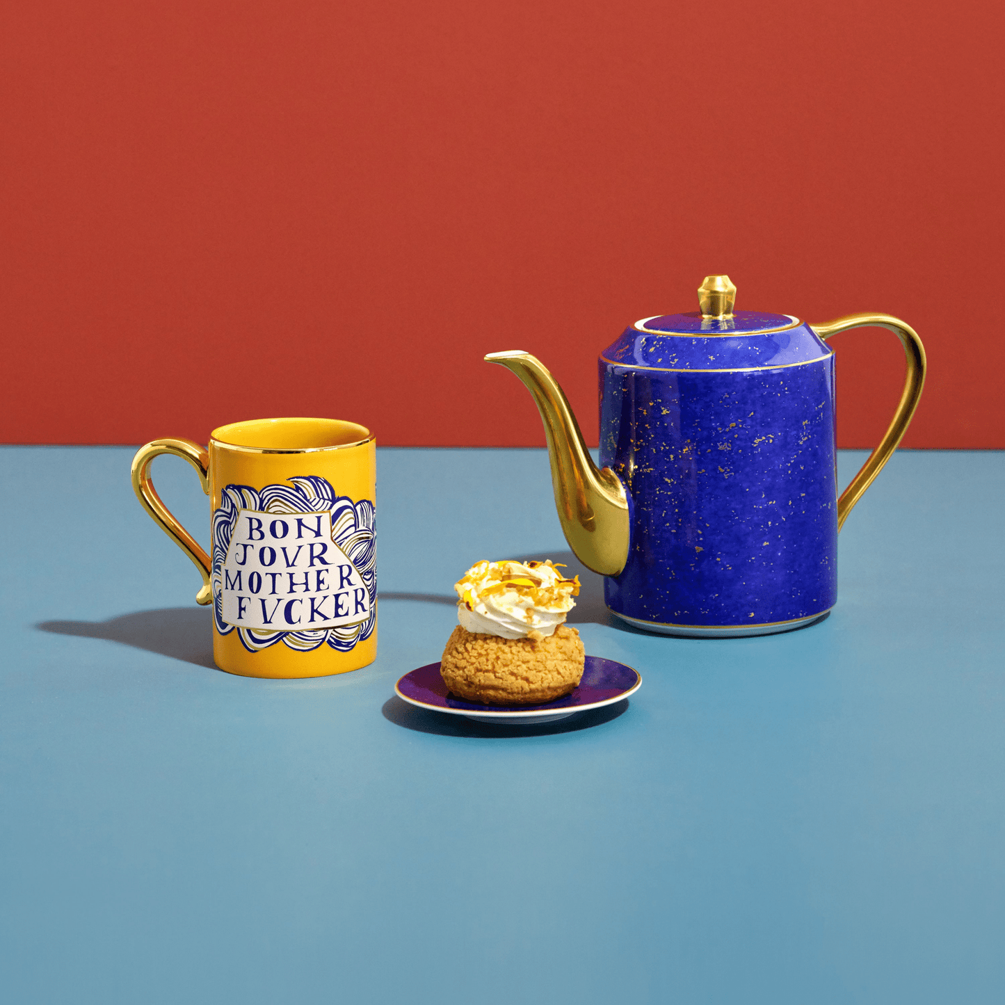 Ruan Hoffmann Sweetheart + Mother Fucker Mugs - Set of 2 - Hosted by Kelly Gaudreau