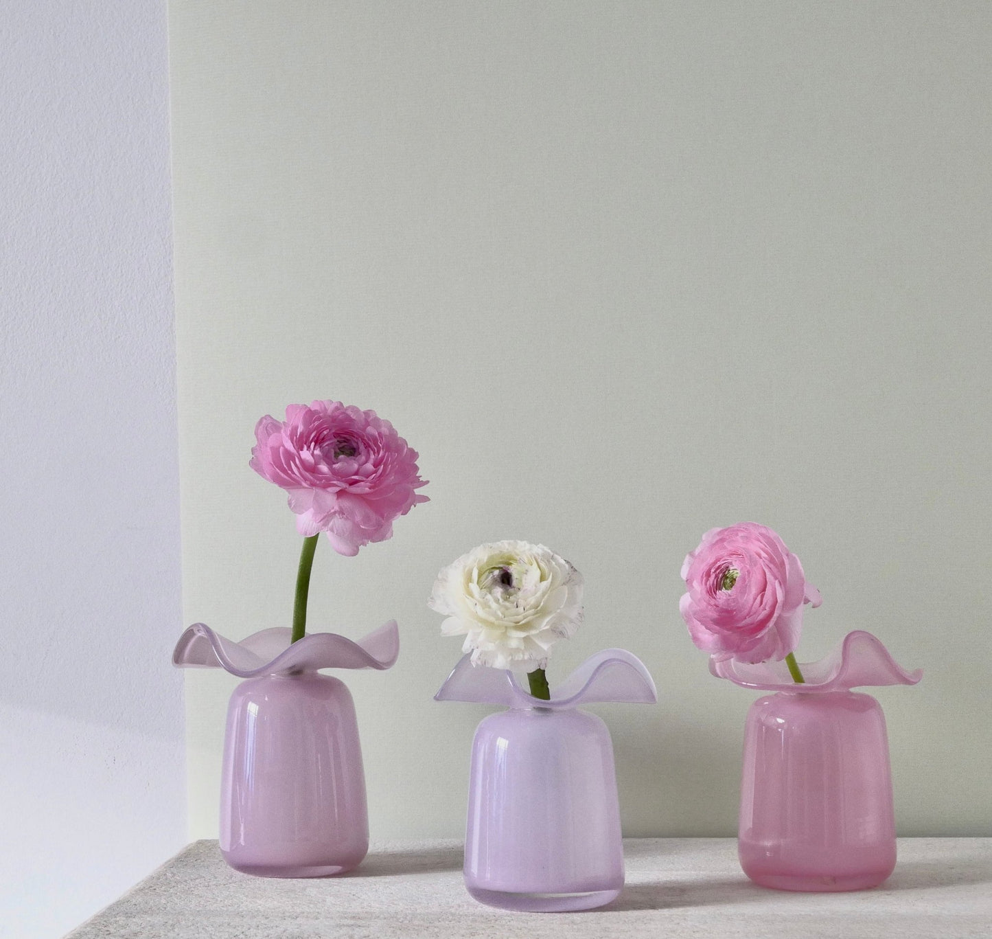 Ruffle Bud Vase - Green - Hosted by Kelly Gaudreau