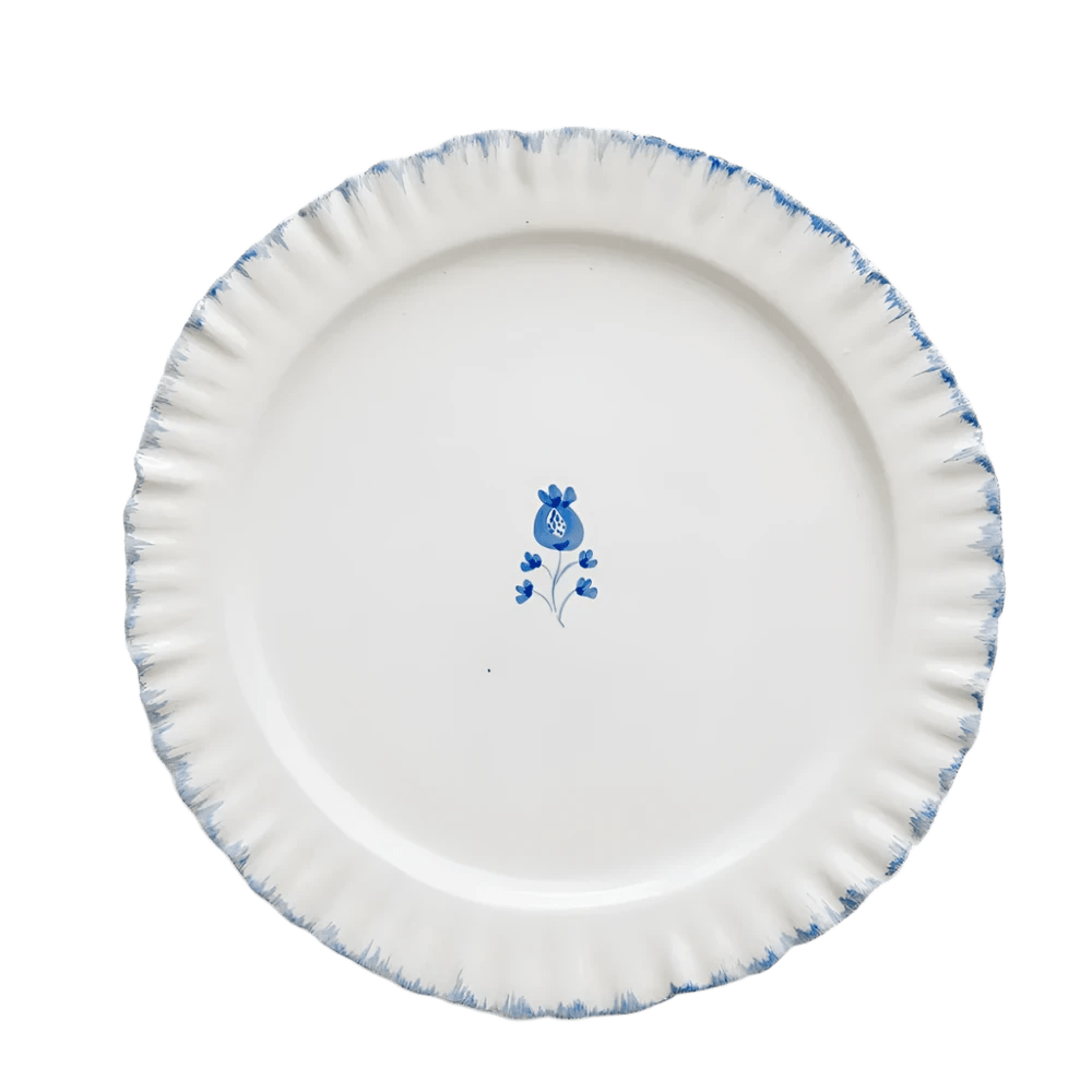 Ruffled Cobalt Blue Dinner Plate Set of 2 - Hosted by Kelly Gaudreau