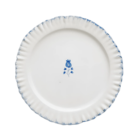 Ruffled Cobalt Blue Dinner Plate Set of 2 - Hosted by Kelly Gaudreau