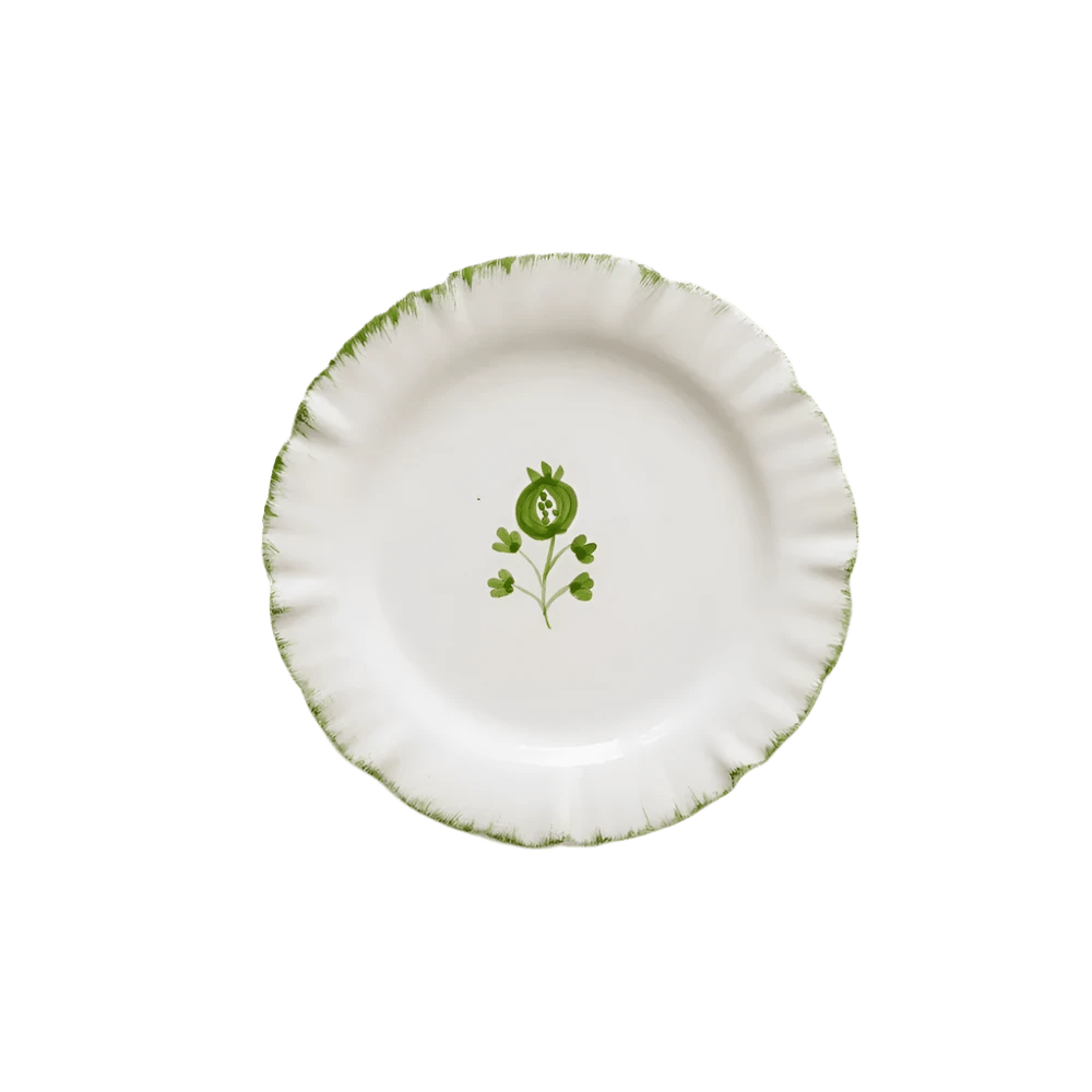 Ruffled Green Appetizer Plate Set of 4 - Hosted by Kelly Gaudreau