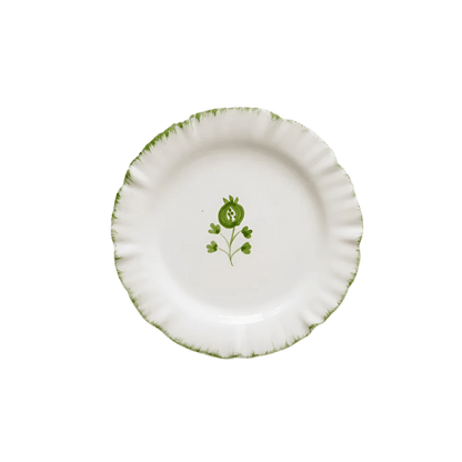 Ruffled Green Appetizer Plate Set of 4 - Hosted by Kelly Gaudreau