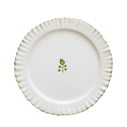 Ruffled Green Dinner Plate Set of 2 - Hosted by Kelly Gaudreau