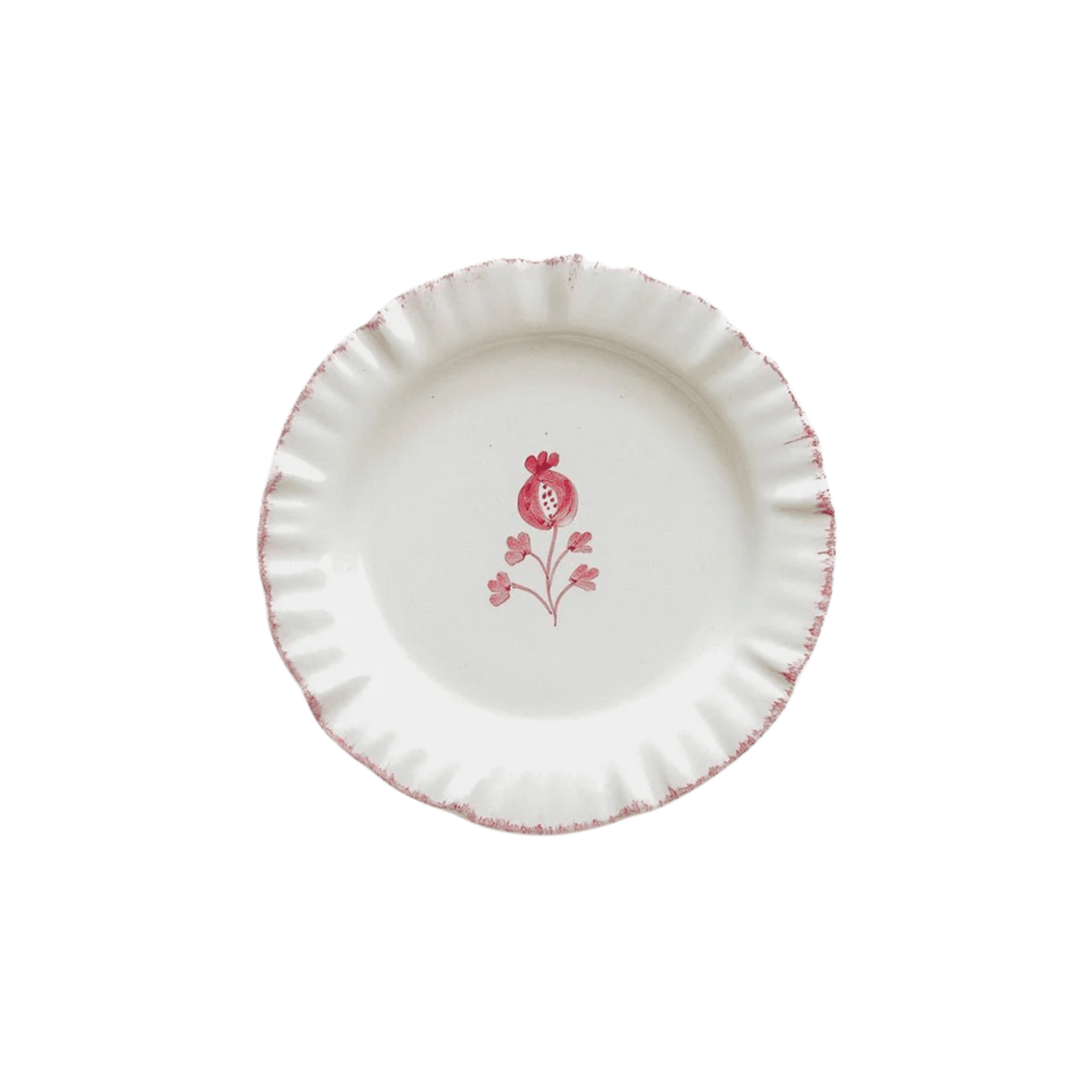 Ruffled Rose Appetizer Plate Set of 4 - Hosted by Kelly Gaudreau