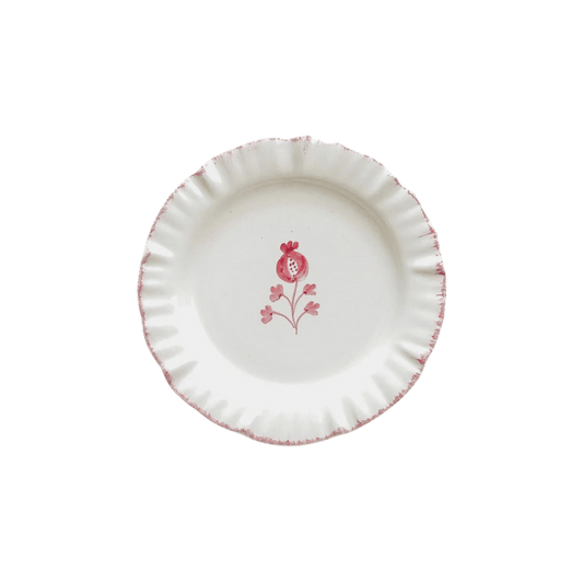 Ruffled Rose Appetizer Plate Set of 4 - Hosted by Kelly Gaudreau