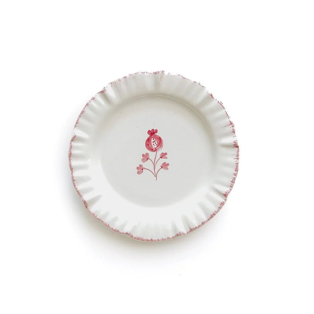 Ruffled Rose Appetizer Plate Set of 4 - Hosted by Kelly Gaudreau