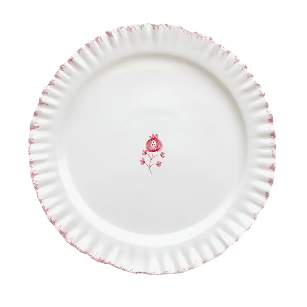 Ruffled Rose Dinner Plate Set of 2 - Hosted by Kelly Gaudreau