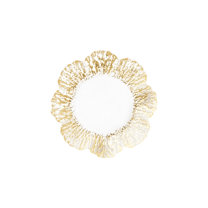 Rufolo Glass Canape Plate - Gold - Hosted by Kelly Gaudreau