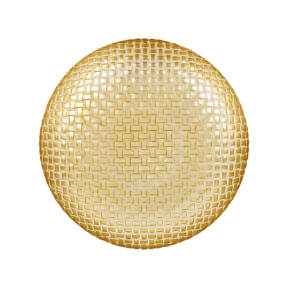 Rufolo Glass Gold Basketweave Large Shallow Bowl - Hosted by Kelly Gaudreau