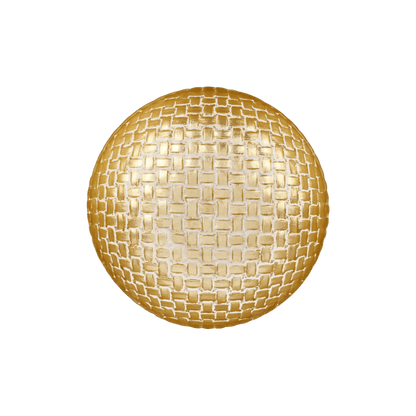Rufolo Glass Gold Basketweave Small Serving Bowl - Hosted by Kelly Gaudreau