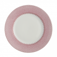 Elegant Pink Lace Service Plate for Everyday Dining