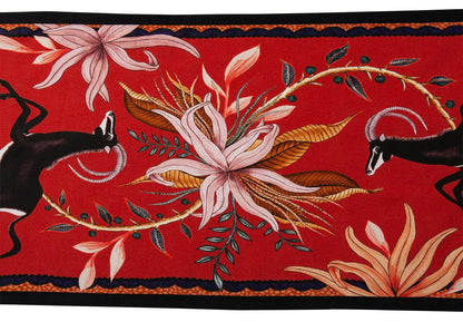 Sable Table Runner in Royal Red - Hosted by Kelly Gaudreau