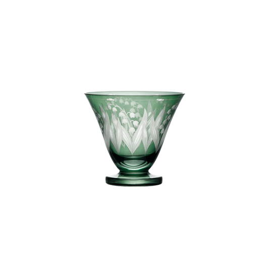 Lily of the Valley Stemless Red Wine Glass
