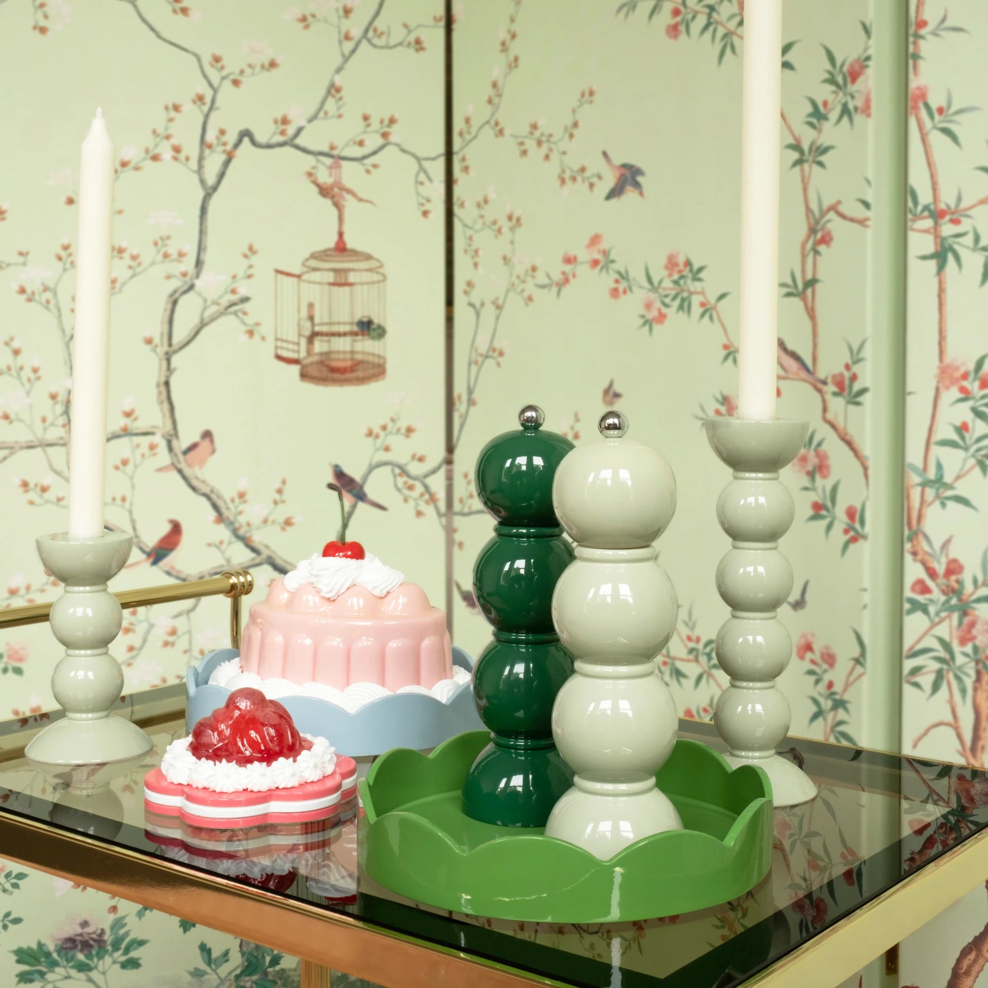 Sage Bobbin Salt or Pepper Mill - Hosted by Kelly Gaudreau