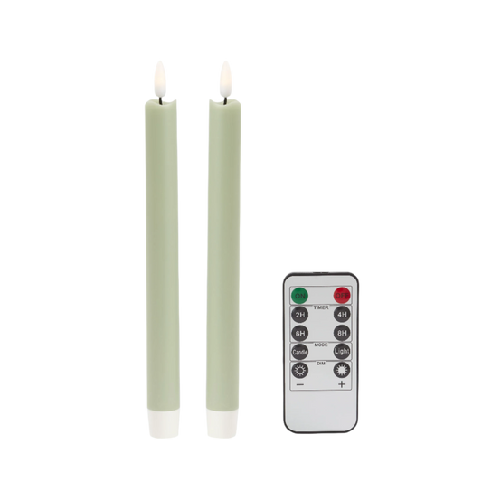 Sage LED Candles - Set of 2 - Hosted by Kelly Gaudreau
