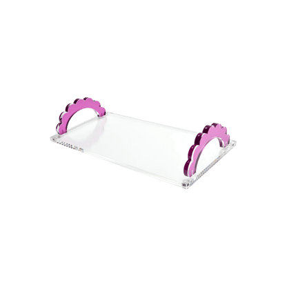 Scallop Handle Photo Tray in Amethyst - Hosted by Kelly Gaudreau