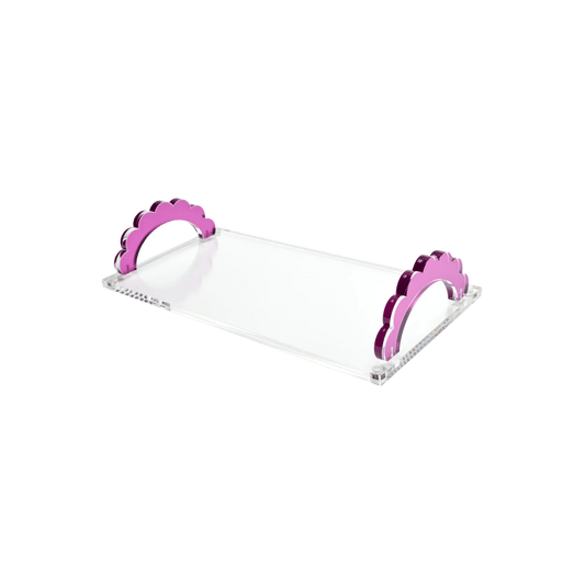 Scallop Handle Photo Tray in Amethyst - Hosted by Kelly Gaudreau