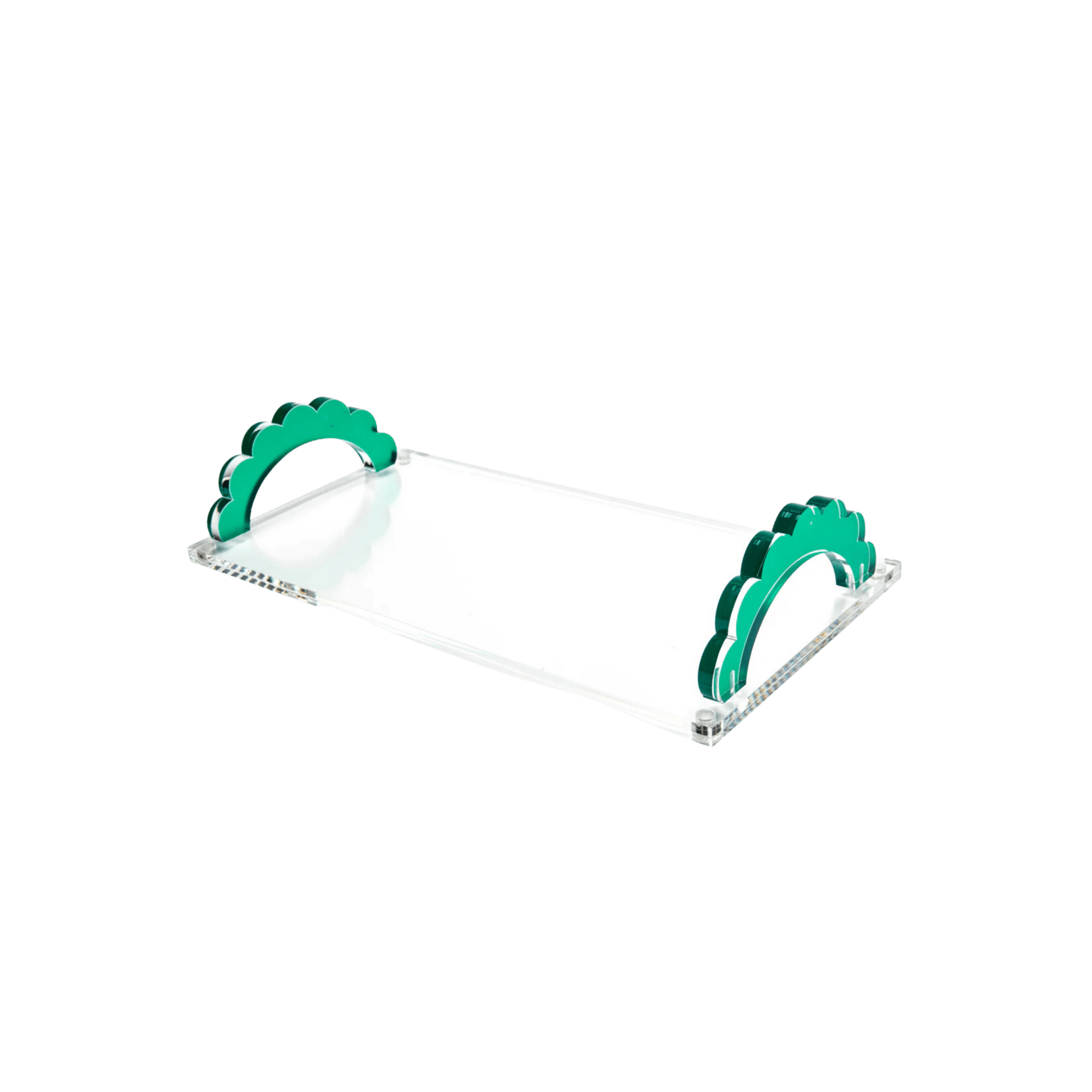 Scallop Handle Photo Tray in Emerald - Hosted by Kelly Gaudreau