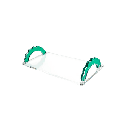 Scallop Handle Photo Tray in Emerald - Hosted by Kelly Gaudreau