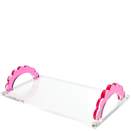 Scallop Handle Photo Tray in Rose - Hosted by Kelly Gaudreau