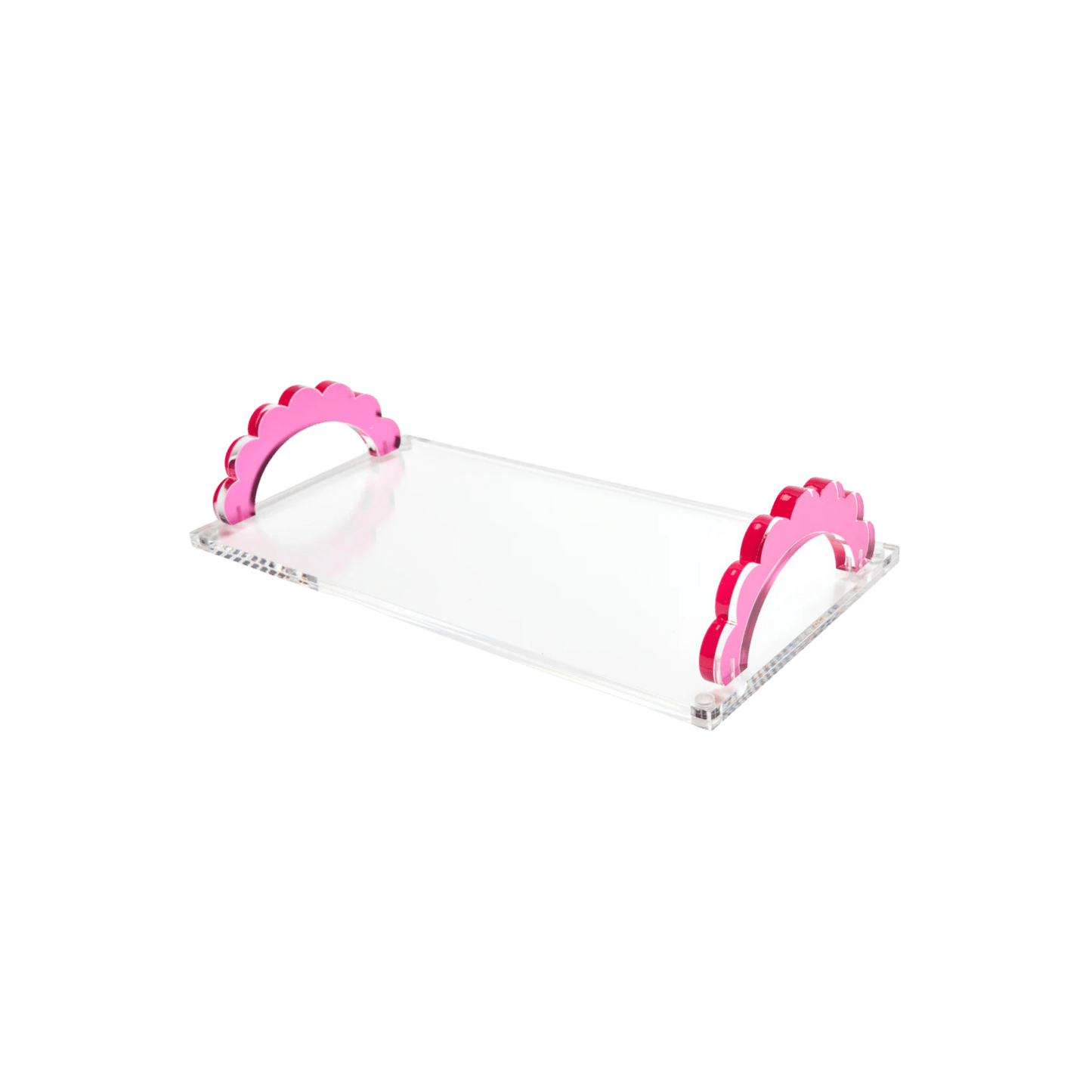 Scallop Handle Photo Tray in Rose - Hosted by Kelly Gaudreau