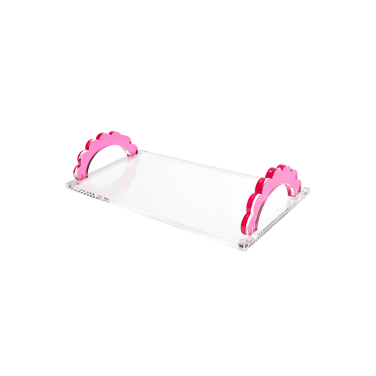 Scallop Handle Photo Tray in Rose - Hosted by Kelly Gaudreau