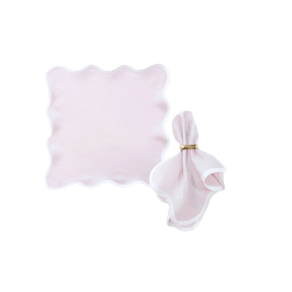 Scalloped Napkin in Lilac Set of 4 - Hosted by Kelly Gaudreau