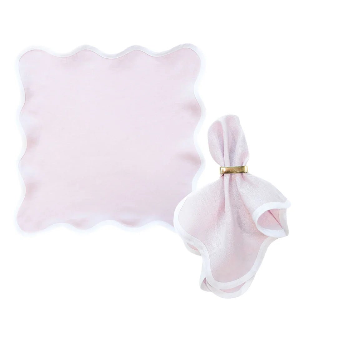 Scalloped Napkin in Lilac Set of 4 - Hosted by Kelly Gaudreau