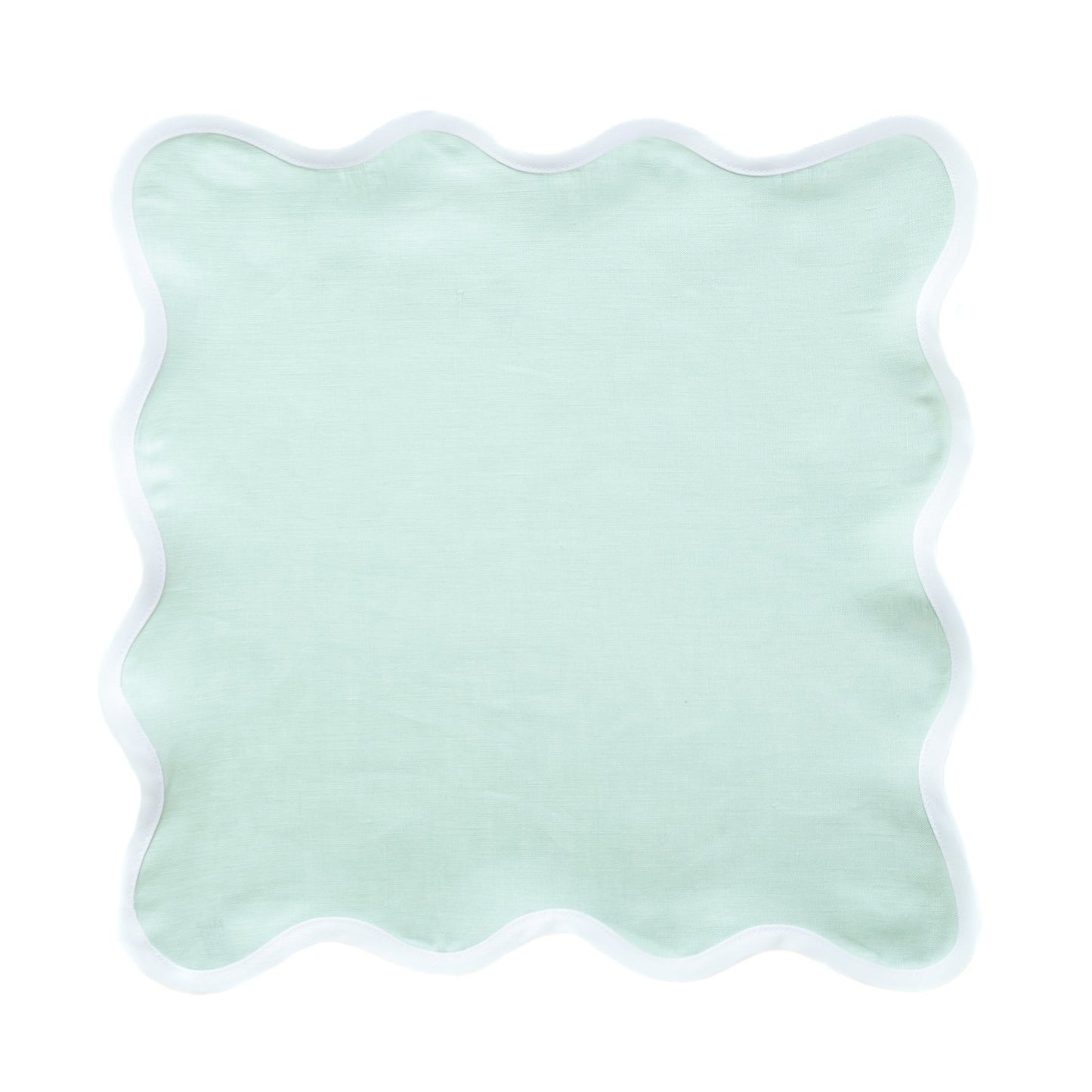 Scalloped Napkin in Sage Green Set of 4 - Hosted by Kelly Gaudreau